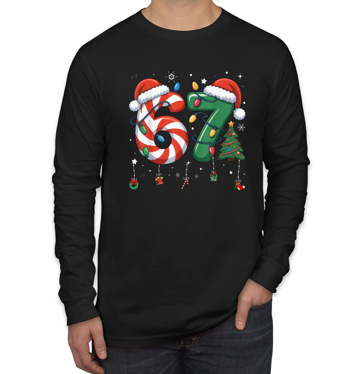 67 Sixty Seven Christmas Men's Long Sleeve Shirt