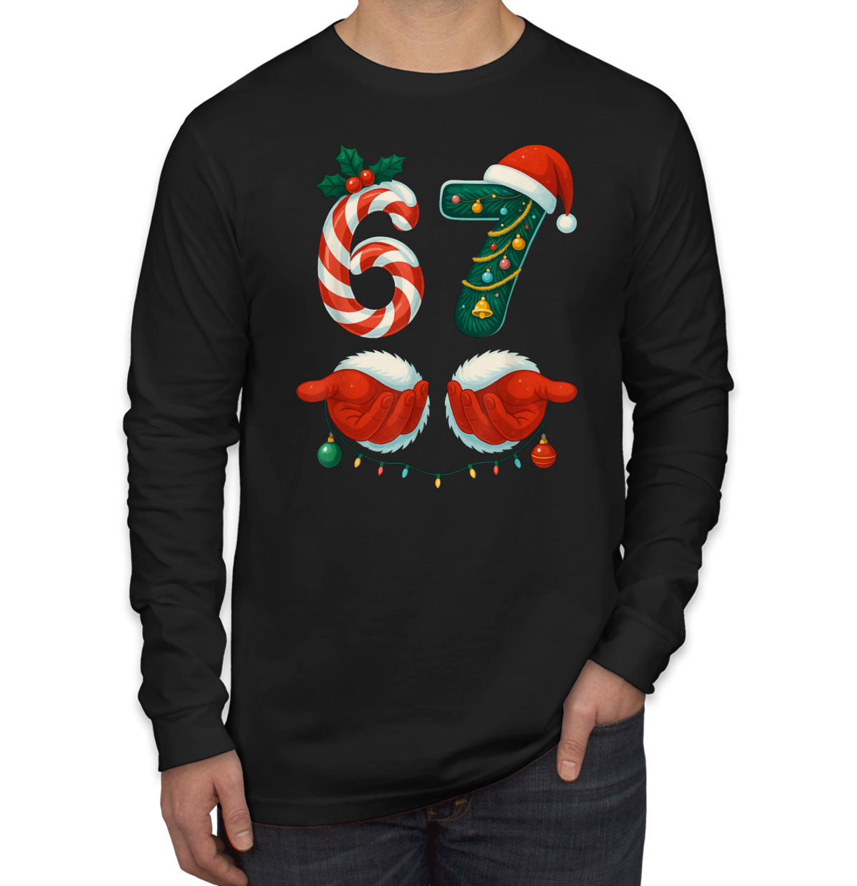 67 Sixty Seven Christmas Men's Long Sleeve Shirt
