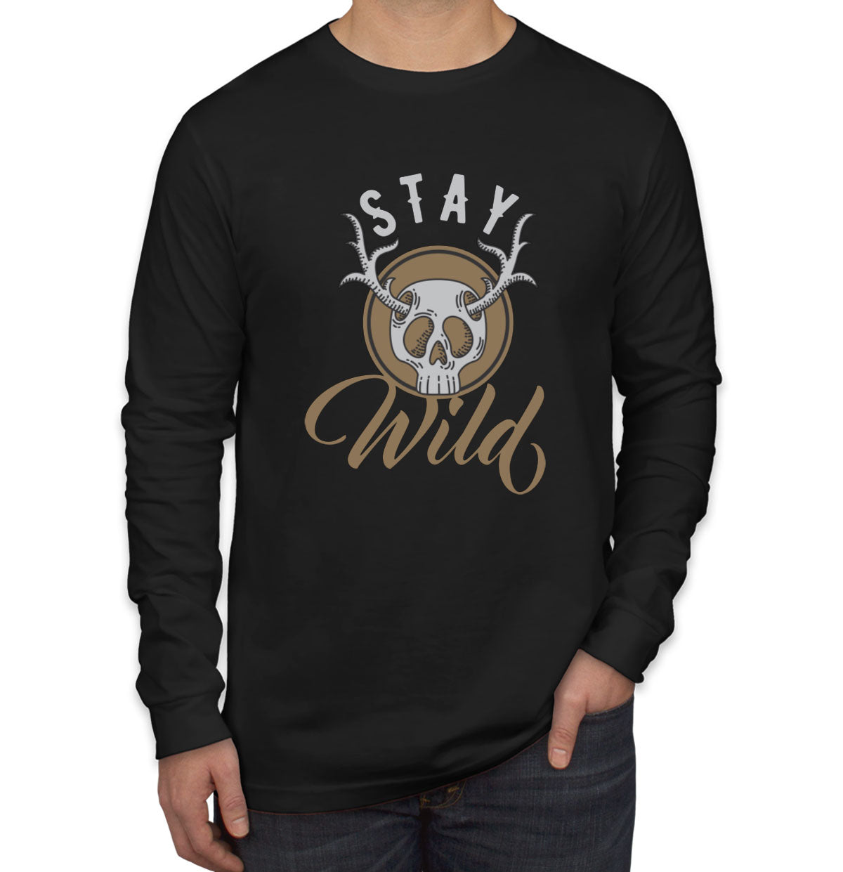 Stay Wild Camping Men's Long Sleeve Shirt