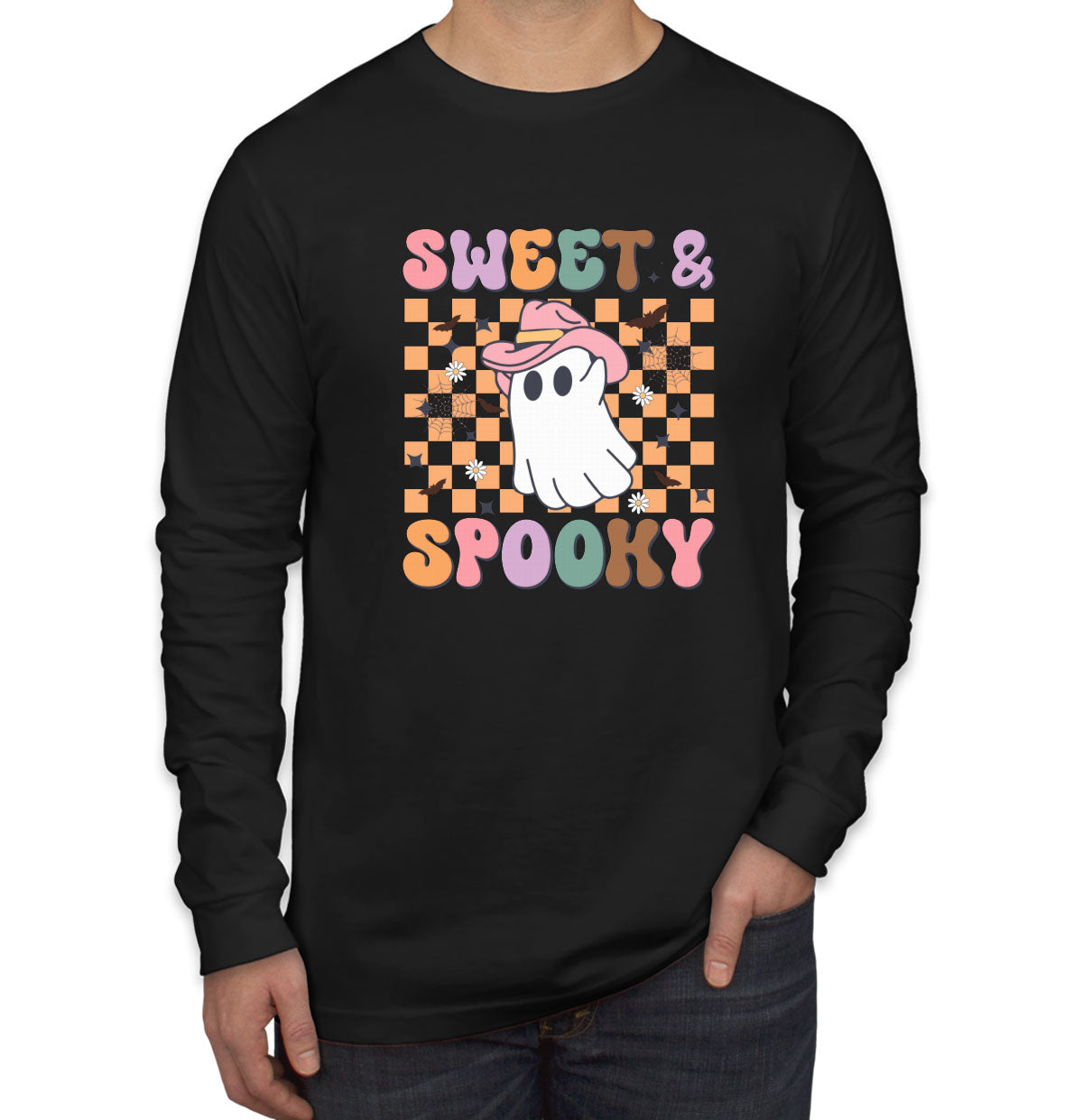 Sweet And Spooky Halloween Men's Long Sleeve Shirt