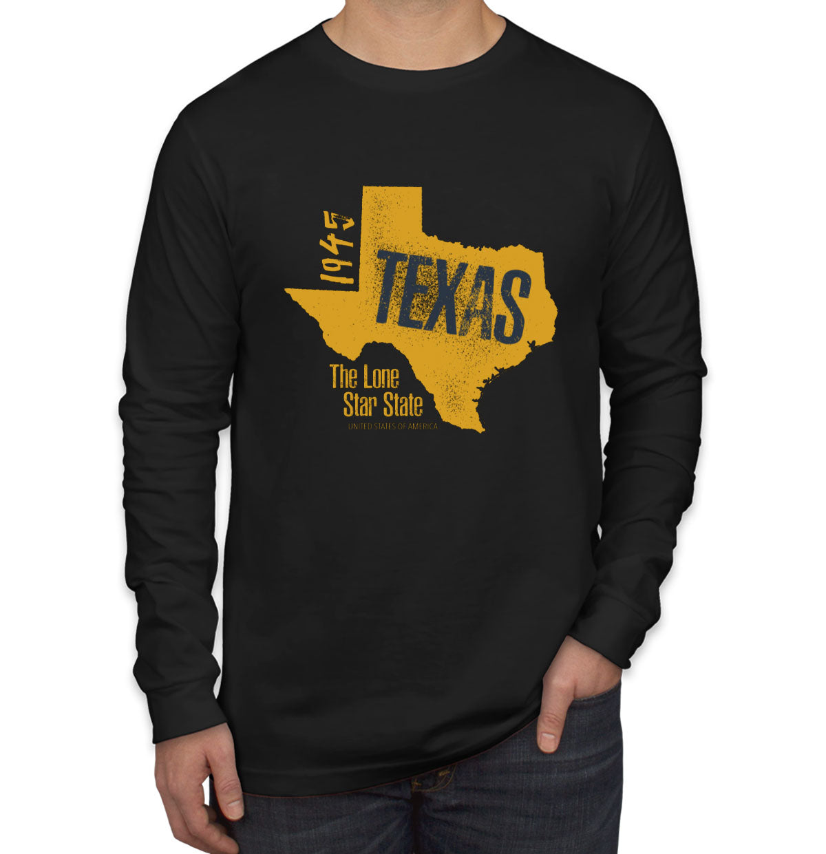 Texas The Lone Star State Men's Long Sleeve Shirt