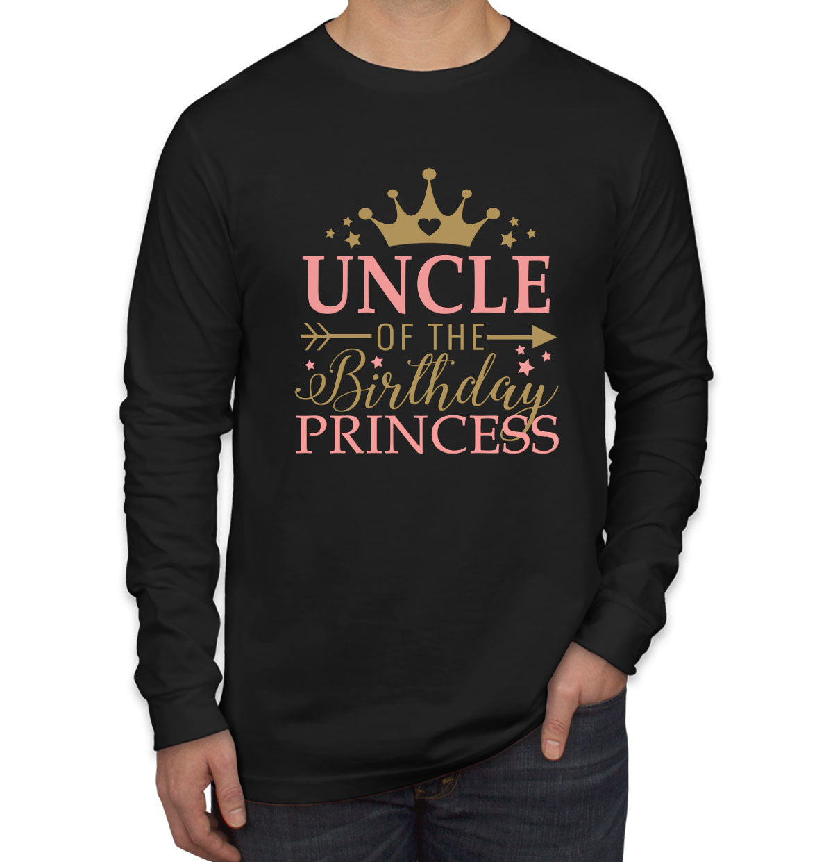 Uncle Of The Birthday Princess Men's Long Sleeve Shirt