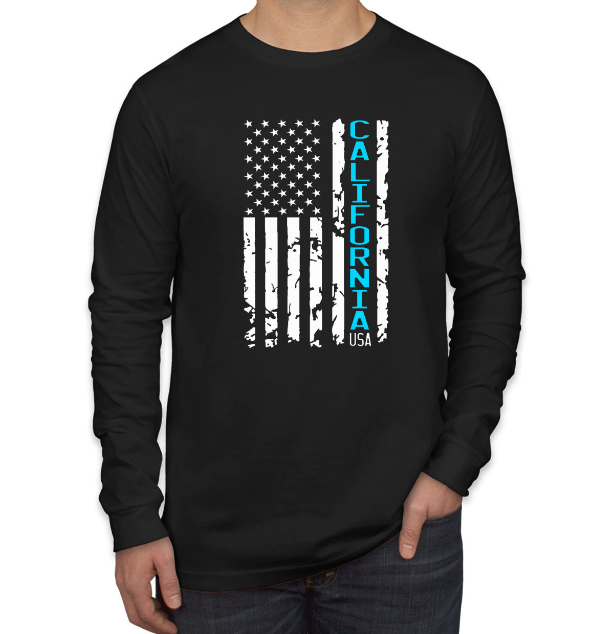 California American Flag Long Sleeve Shirt