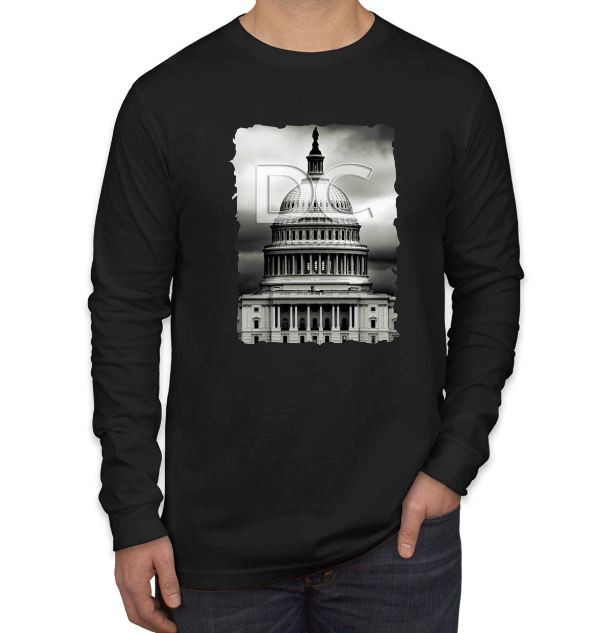 Washington DC Men's Long Sleeve Shirt