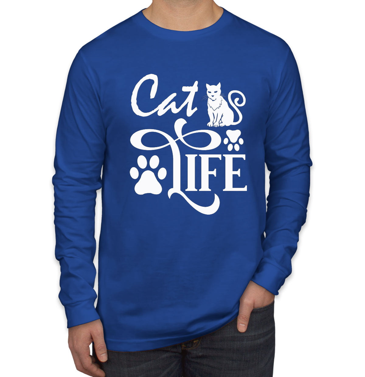 Cat Life Men's Long Sleeve Shirt