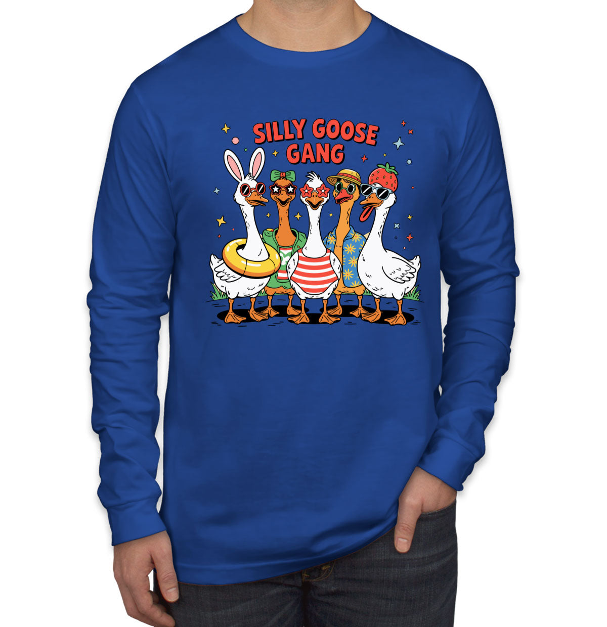 Silly Goose Gang Men's Long Sleeve Shirt