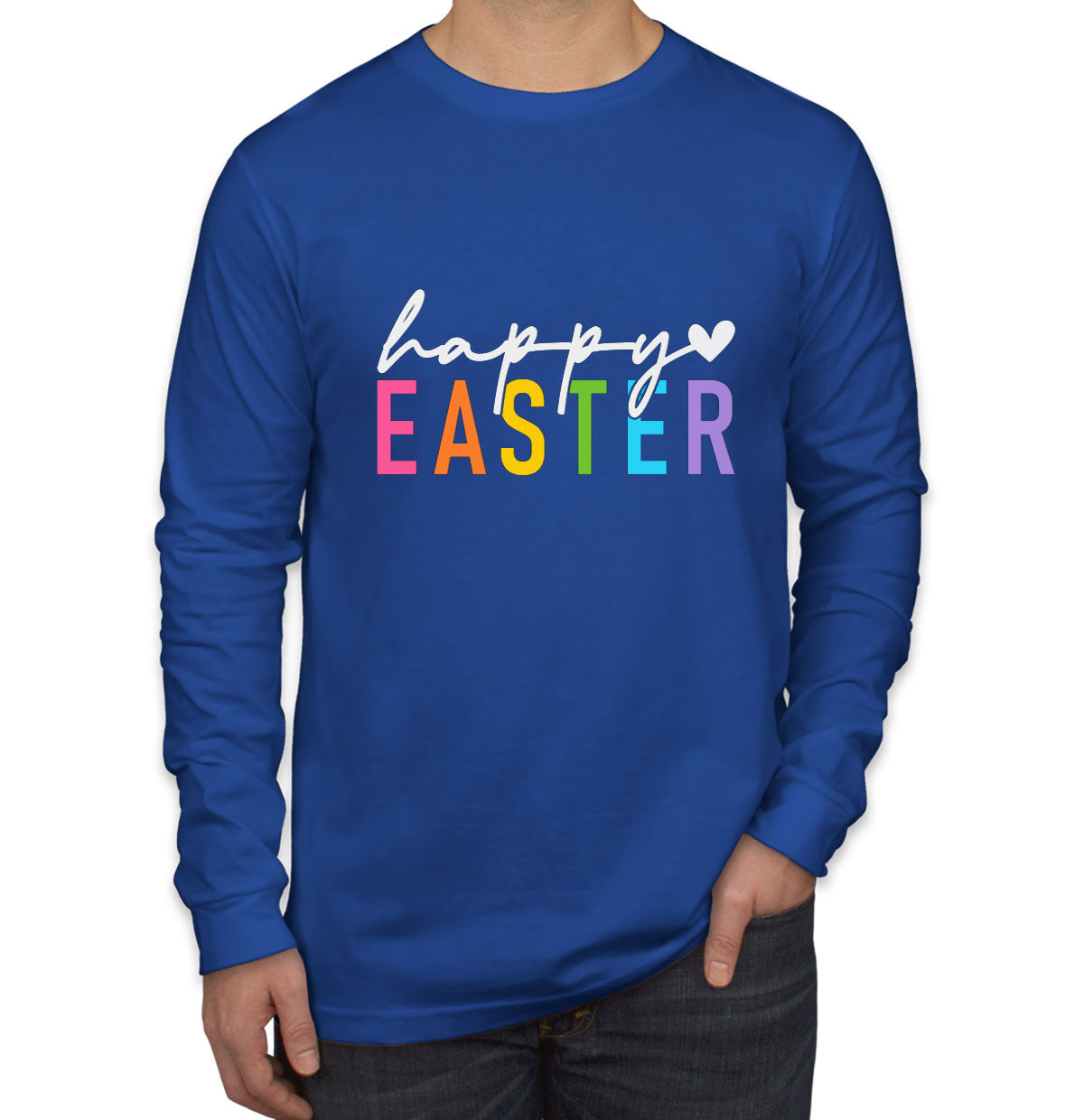 Happy Easter Men's Long Sleeve Shirt