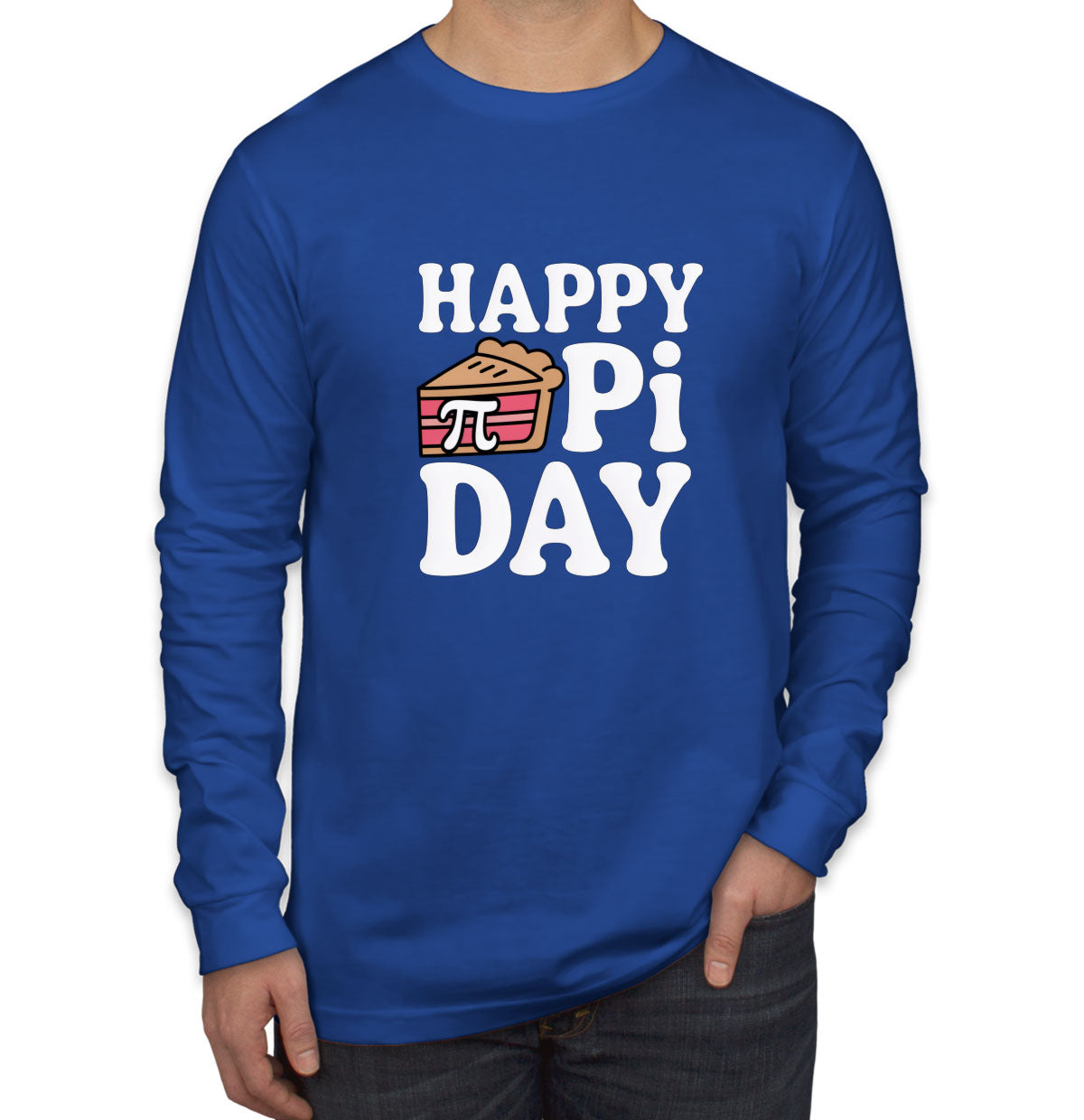 Happy Pi Day Men's Long Sleeve Shirt