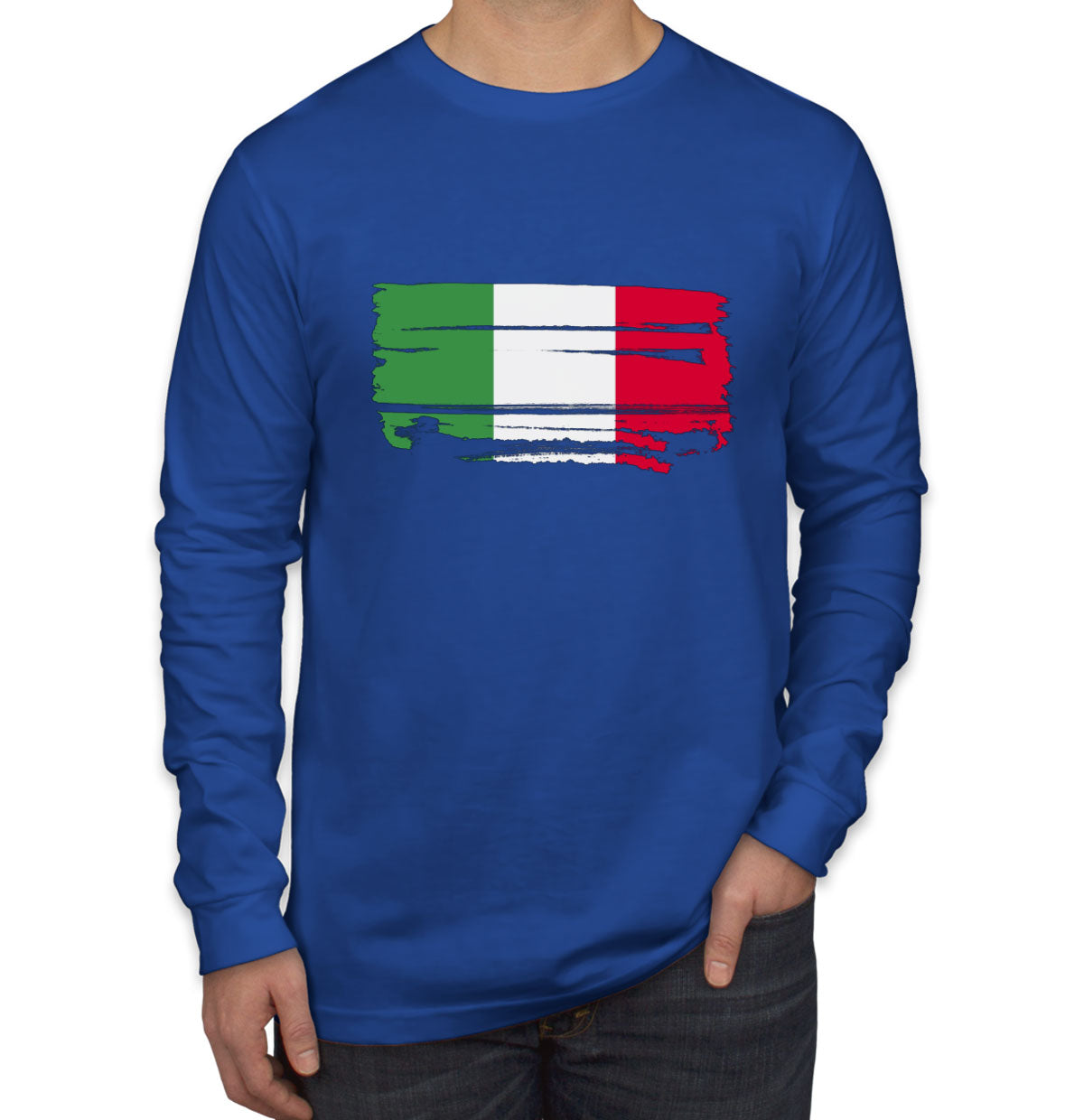 Italy Flag Long Sleeve Shirt