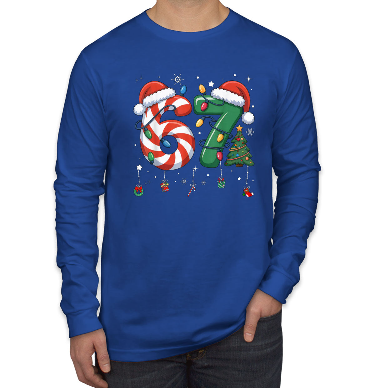 67 Sixty Seven Christmas Men's Long Sleeve Shirt