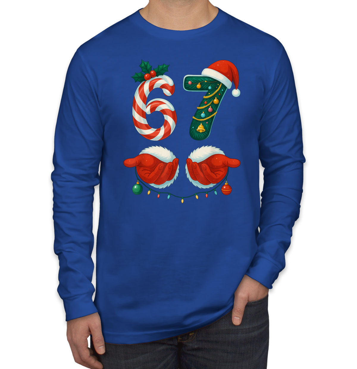 67 Sixty Seven Christmas Men's Long Sleeve Shirt