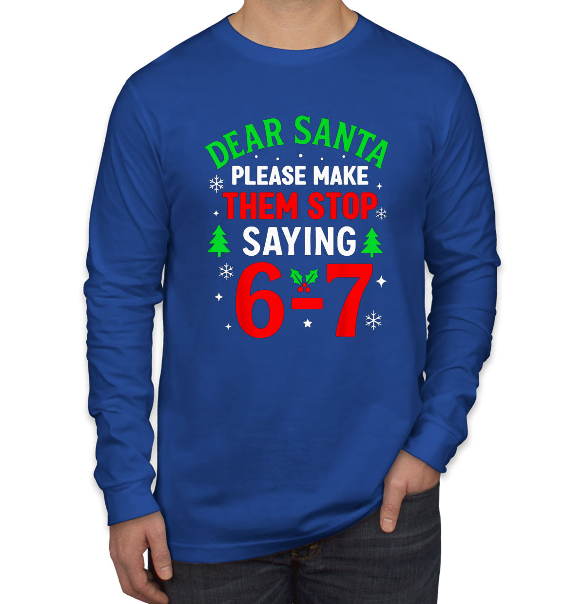 67 Sixty Seven Christmas Men's Long Sleeve Shirt