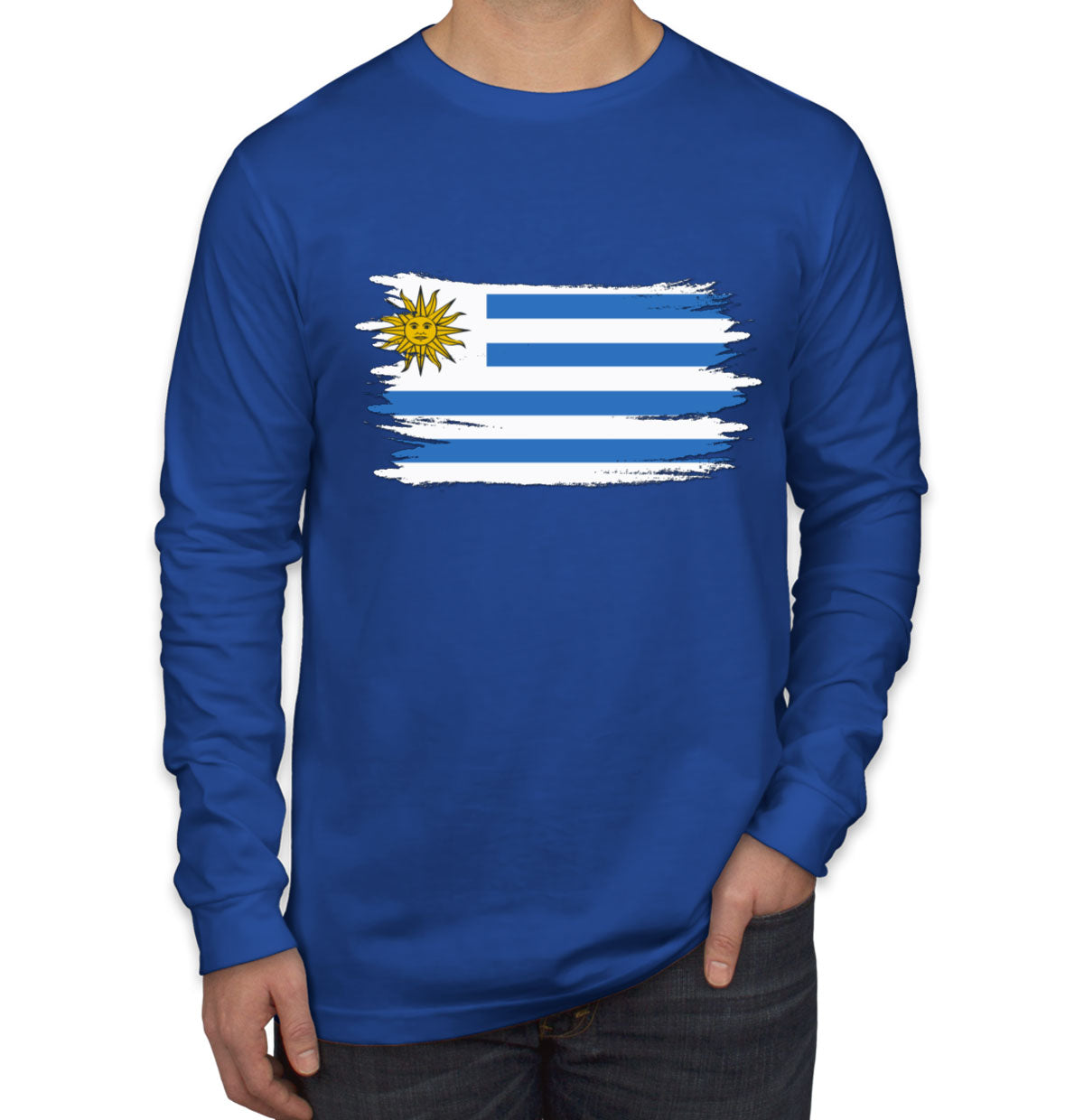 Uruguay Flag Long Sleeve Shirt