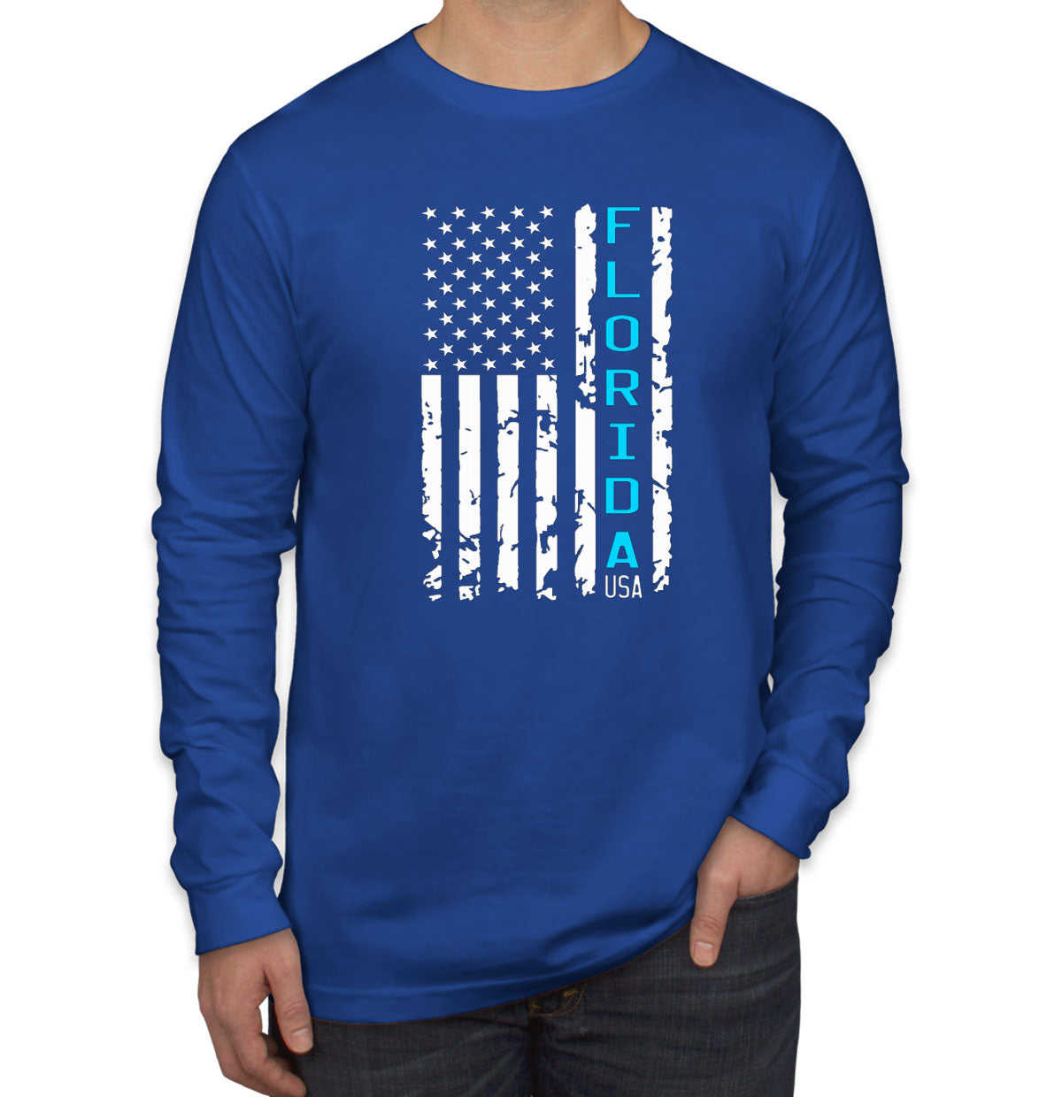 Florida American Flag Long Sleeve Shirt