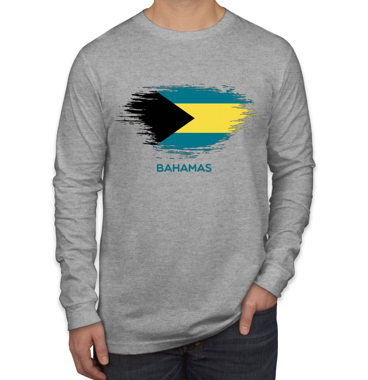 Bahamas Flag Long Sleeve Shirt