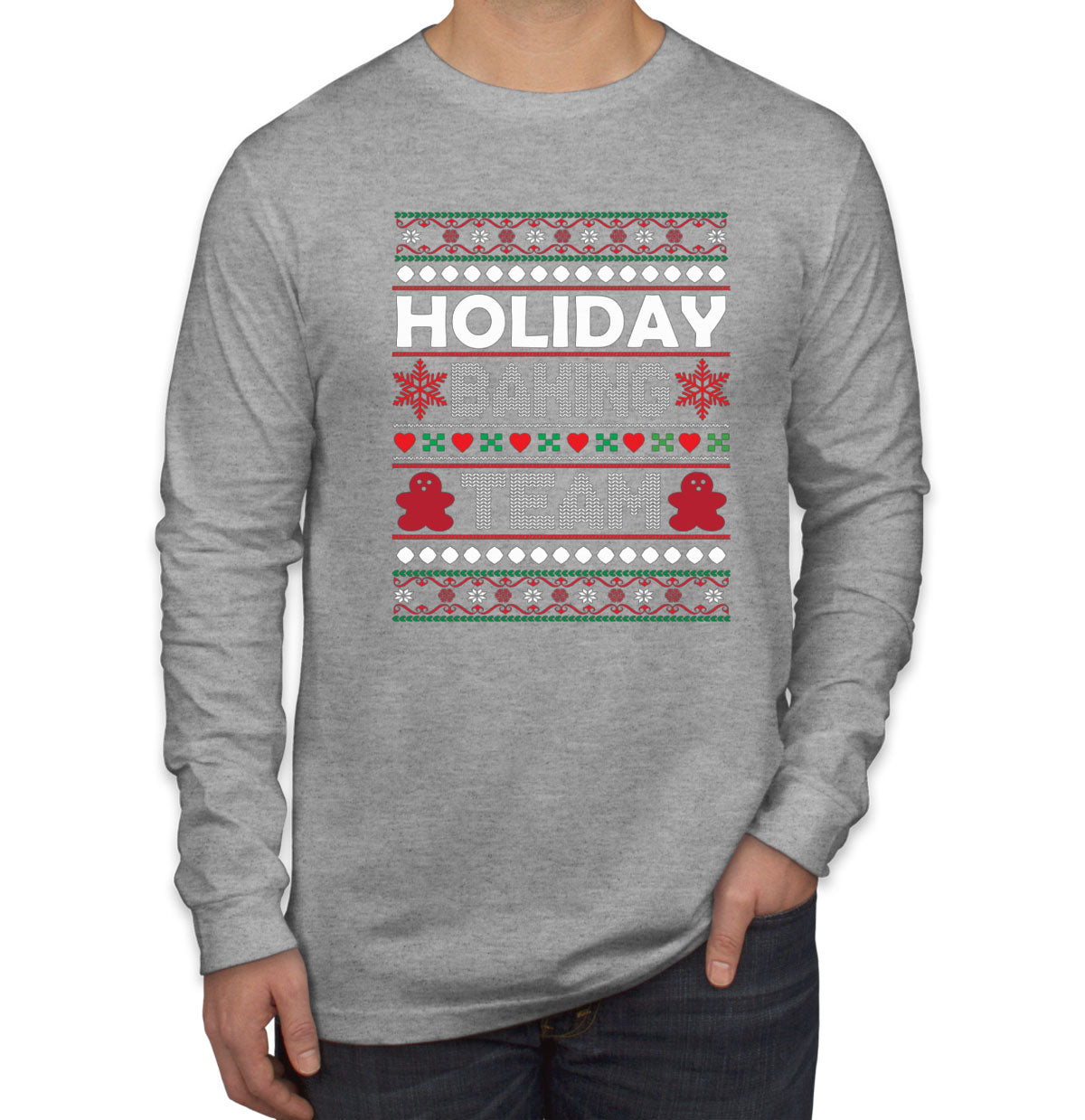 Holiday Baking Team Men's Long Sleeve Shirt