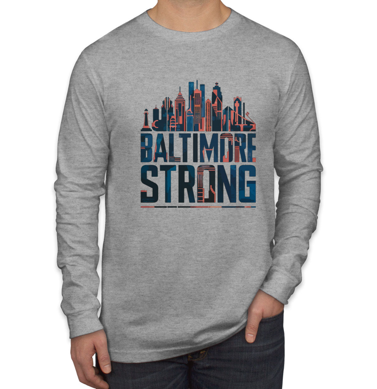 Baltimore Strong Maryland Men's Long Sleeve Shirt