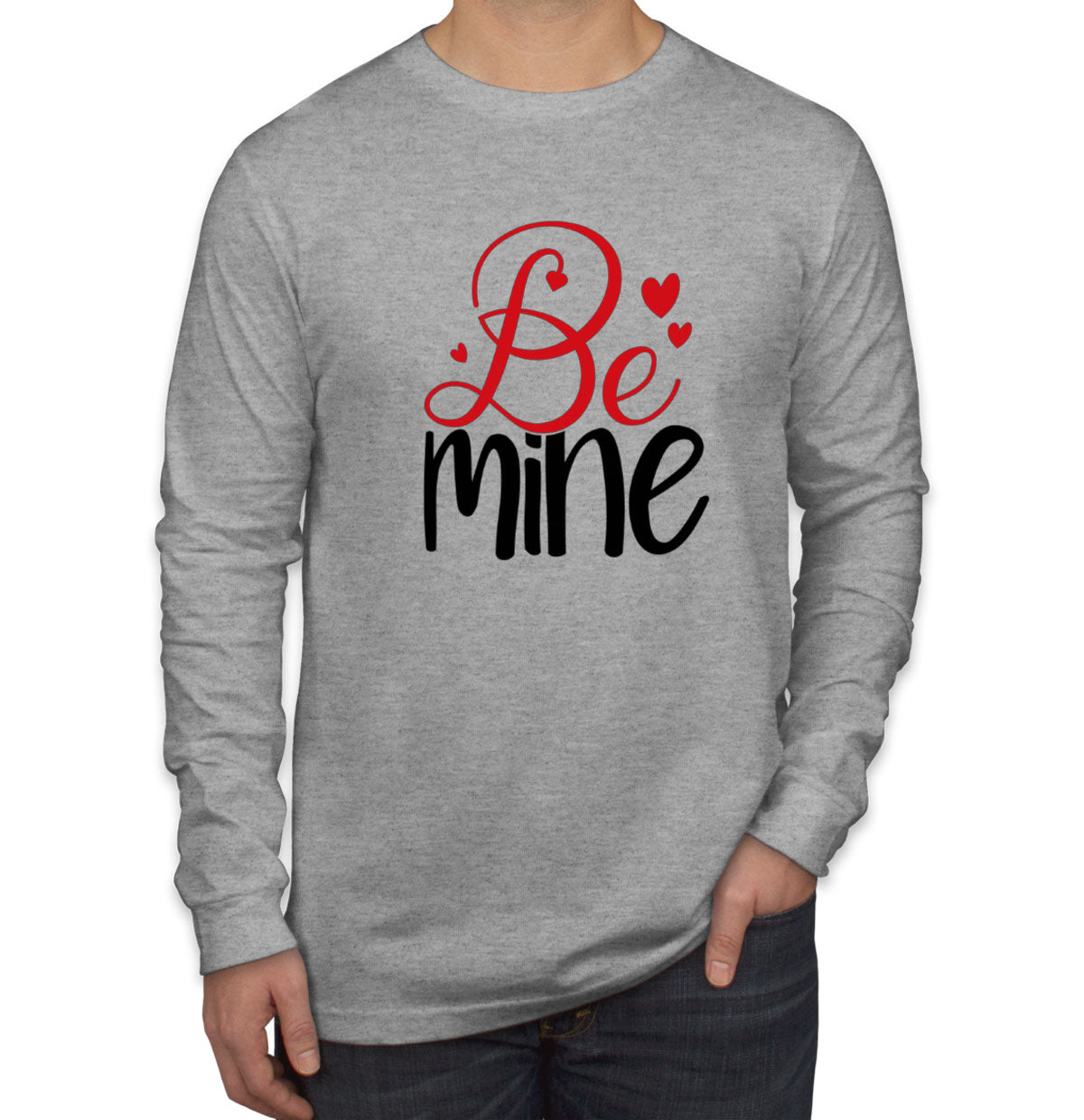 Be Mine Valentine's Day Men's Long Sleeve Shirt