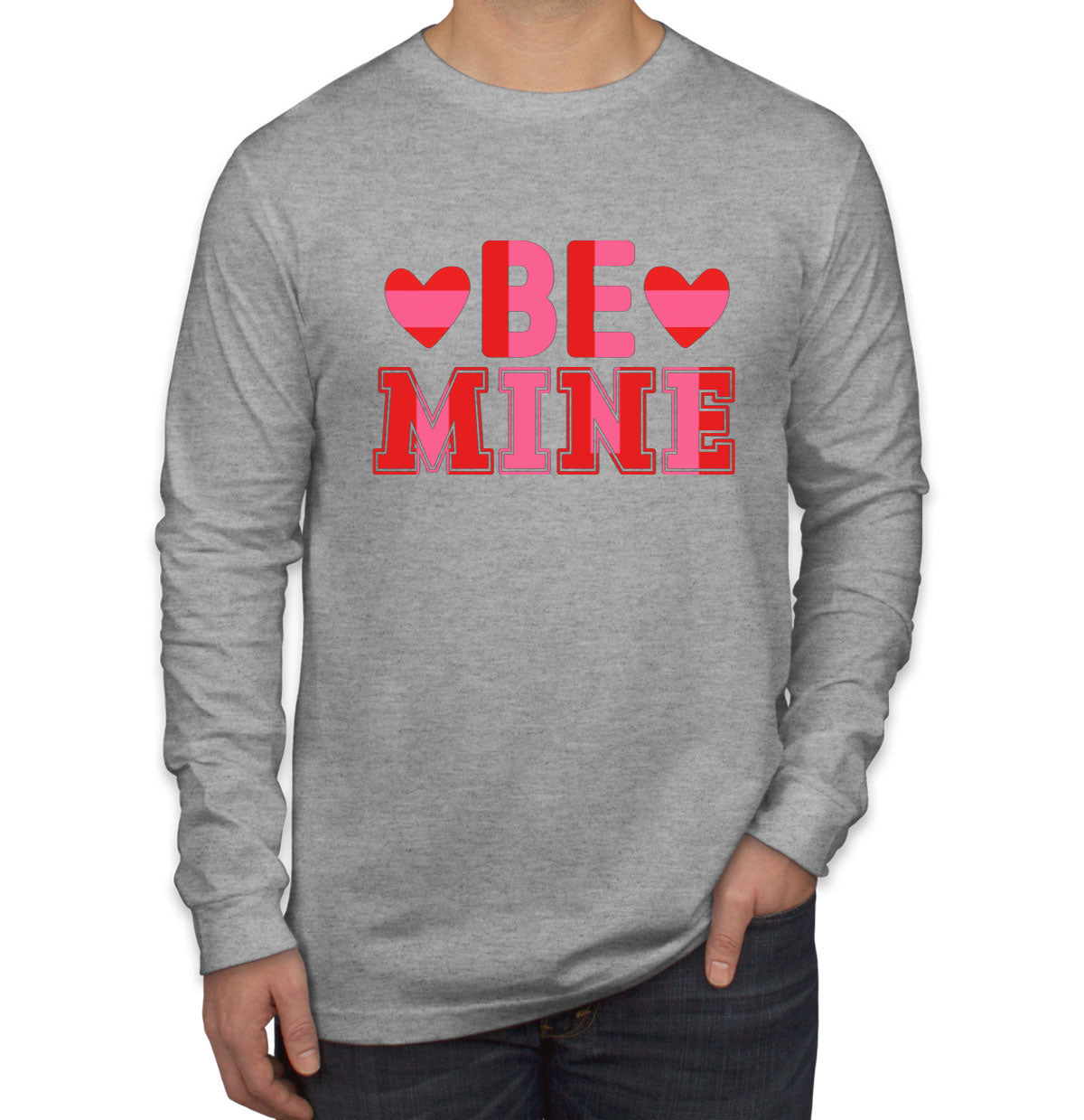 Be Mine Valentine's Day Men's Long Sleeve Shirt