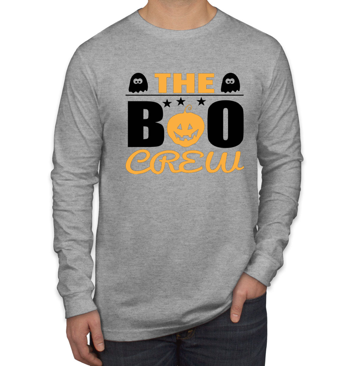 The Boo Crew Halloween Men's Long Sleeve Shirt