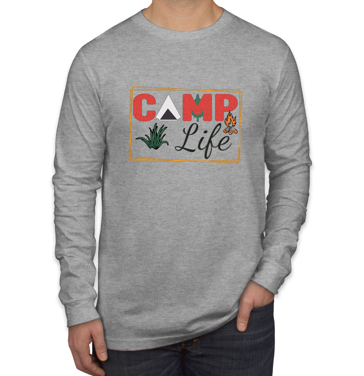 Camp Life Men's Long Sleeve Shirt