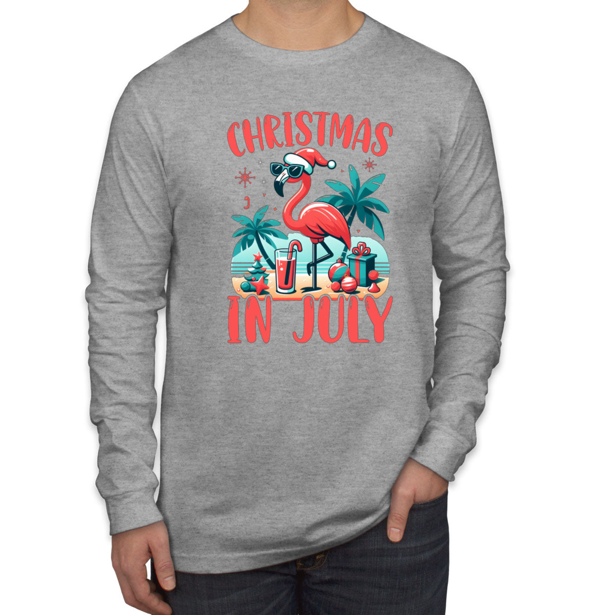 Christmas In July Men's Long Sleeve Shirt