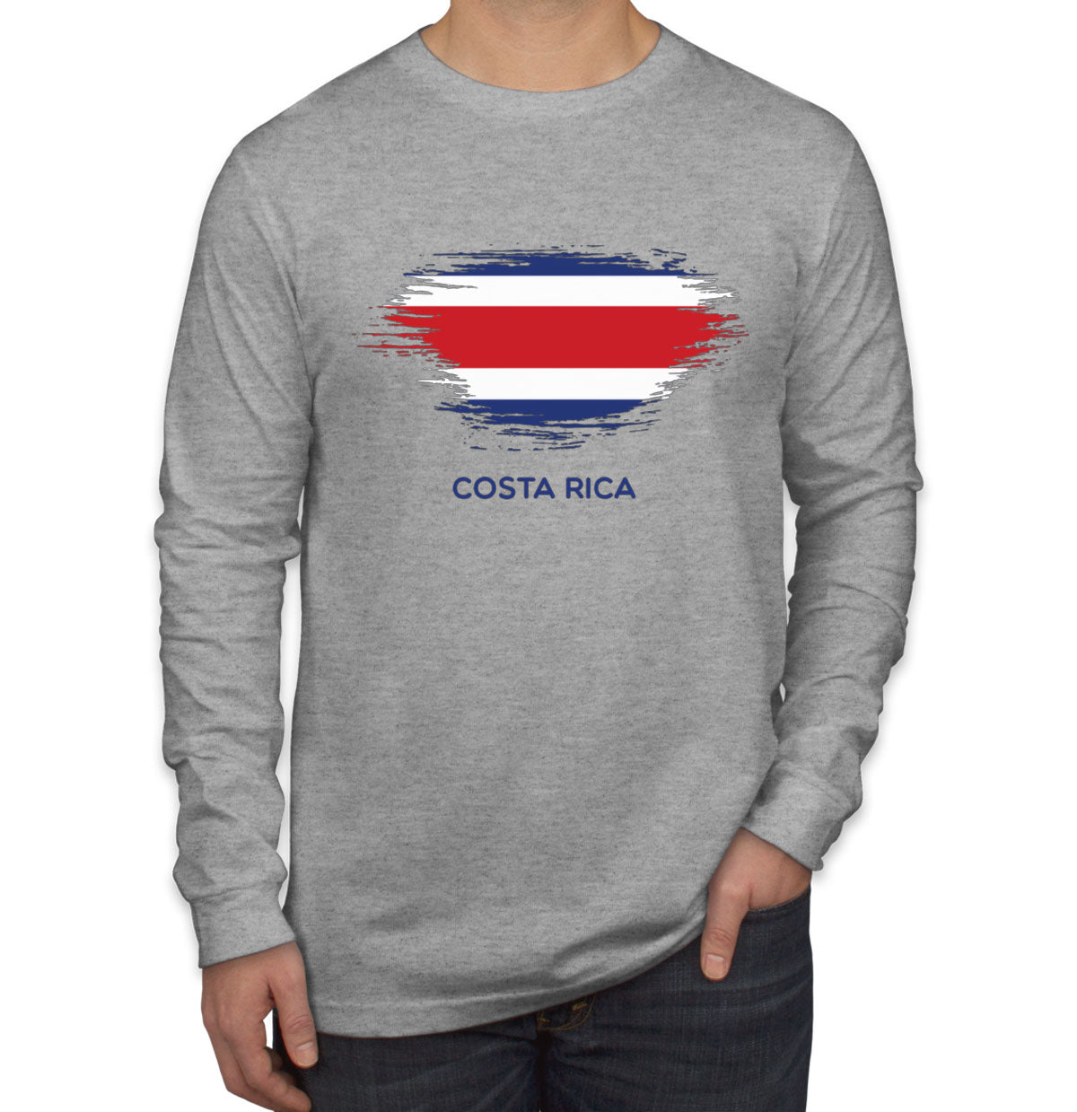 Costa Rica Flag Long Sleeve Shirt