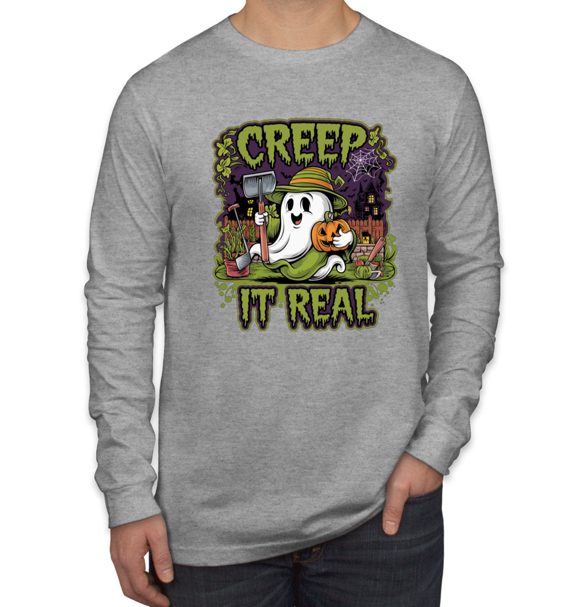 Creep It Real Men's Long Sleeve Shirt