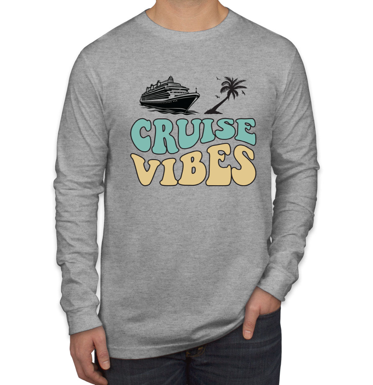 Cruise Vibes Men's Long Sleeve Shirt