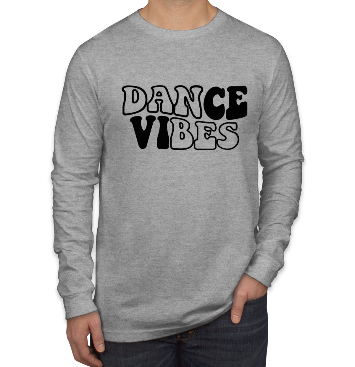 Dance Vibes Men's Long Sleeve Shirt