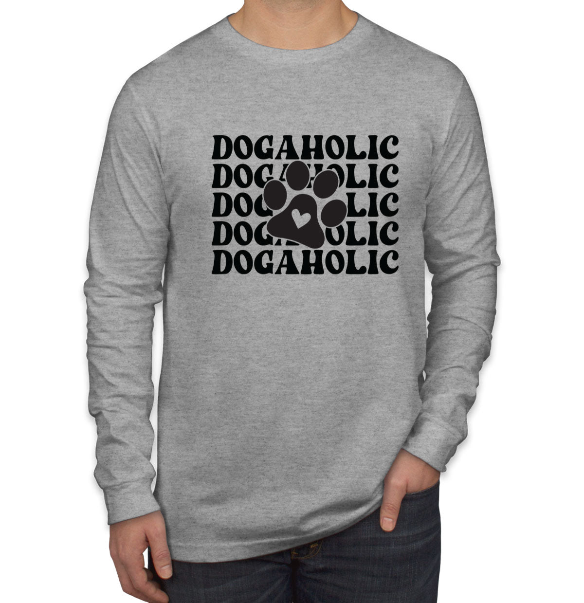 Dogaholic Men's Long Sleeve Shirt