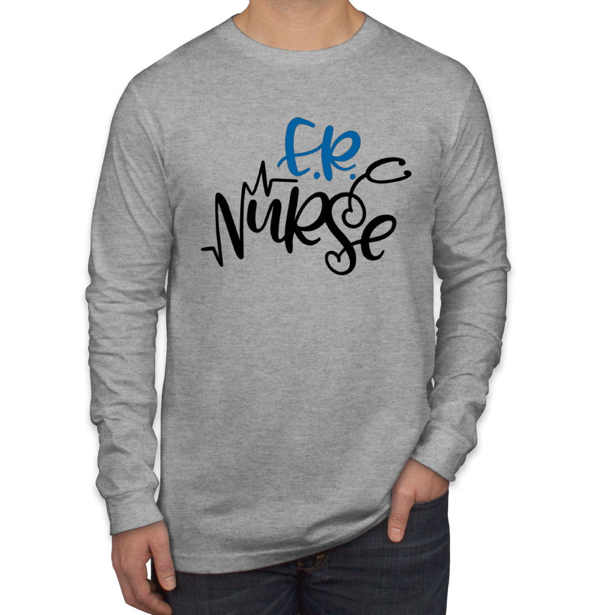 ER Nurse Men's Long Sleeve Shirt