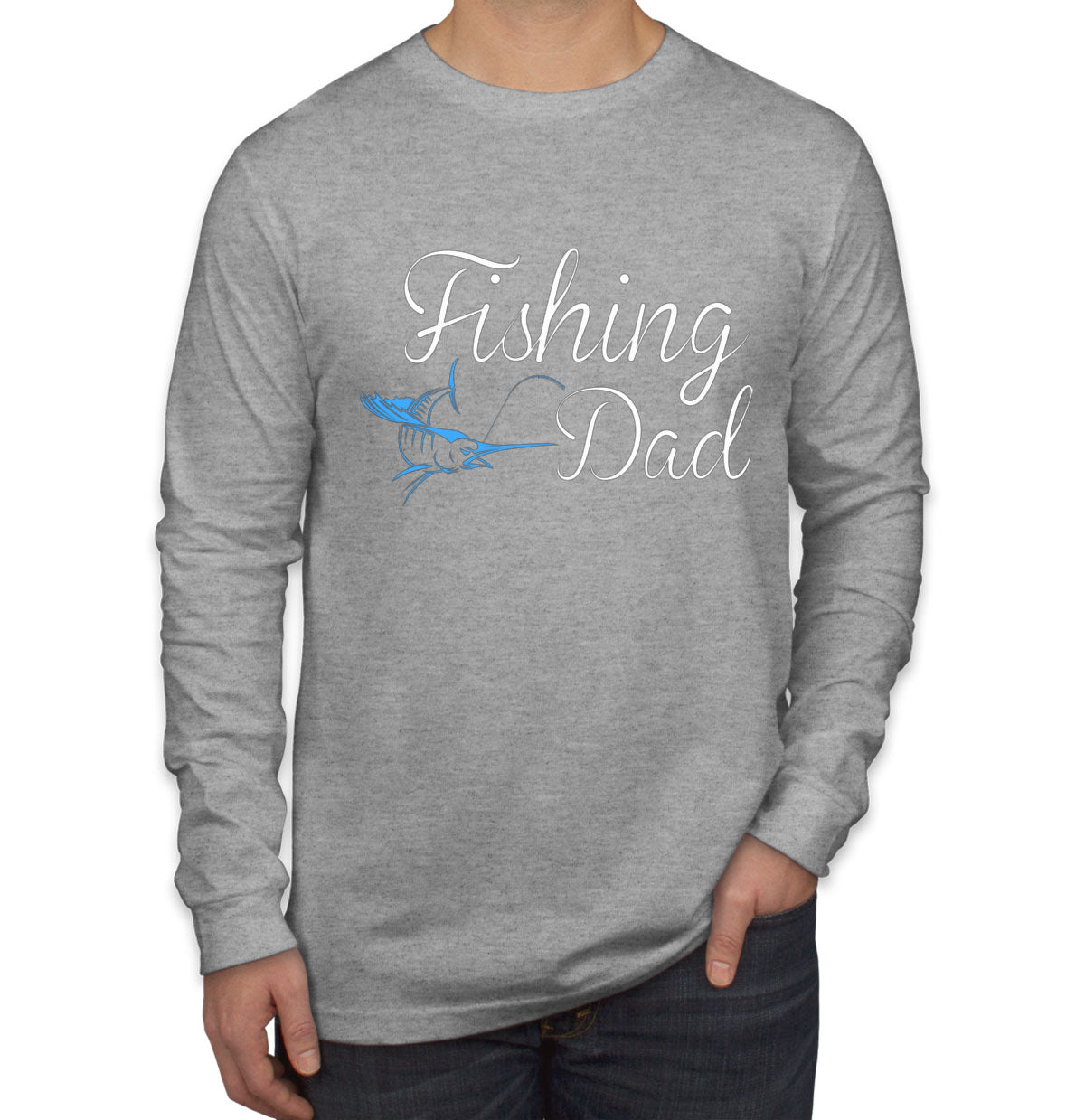 Fishing Dad Father's Day Men's Long Sleeve Shirt