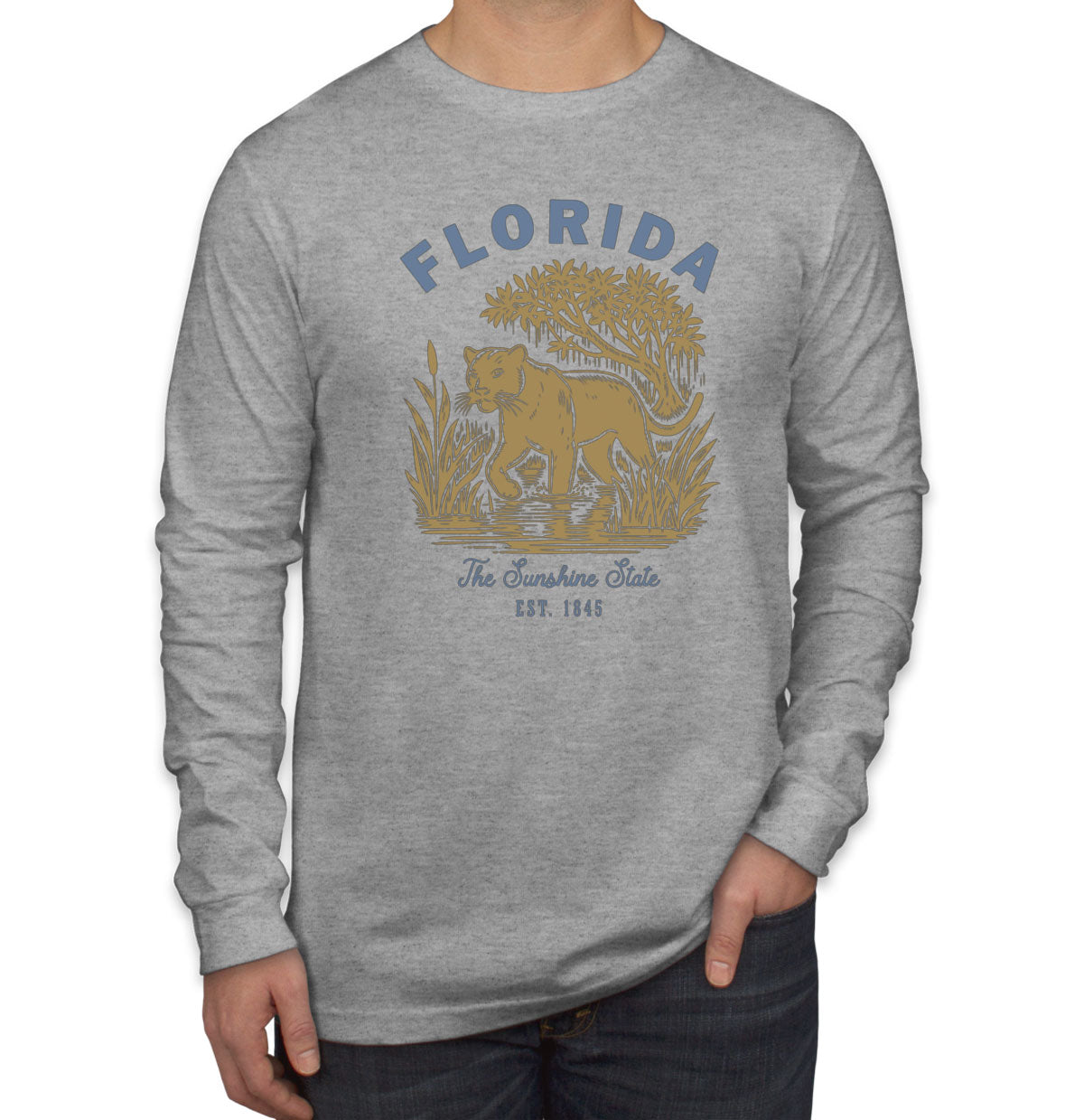 Florida State Vintage Men's Long Sleeve Shirt