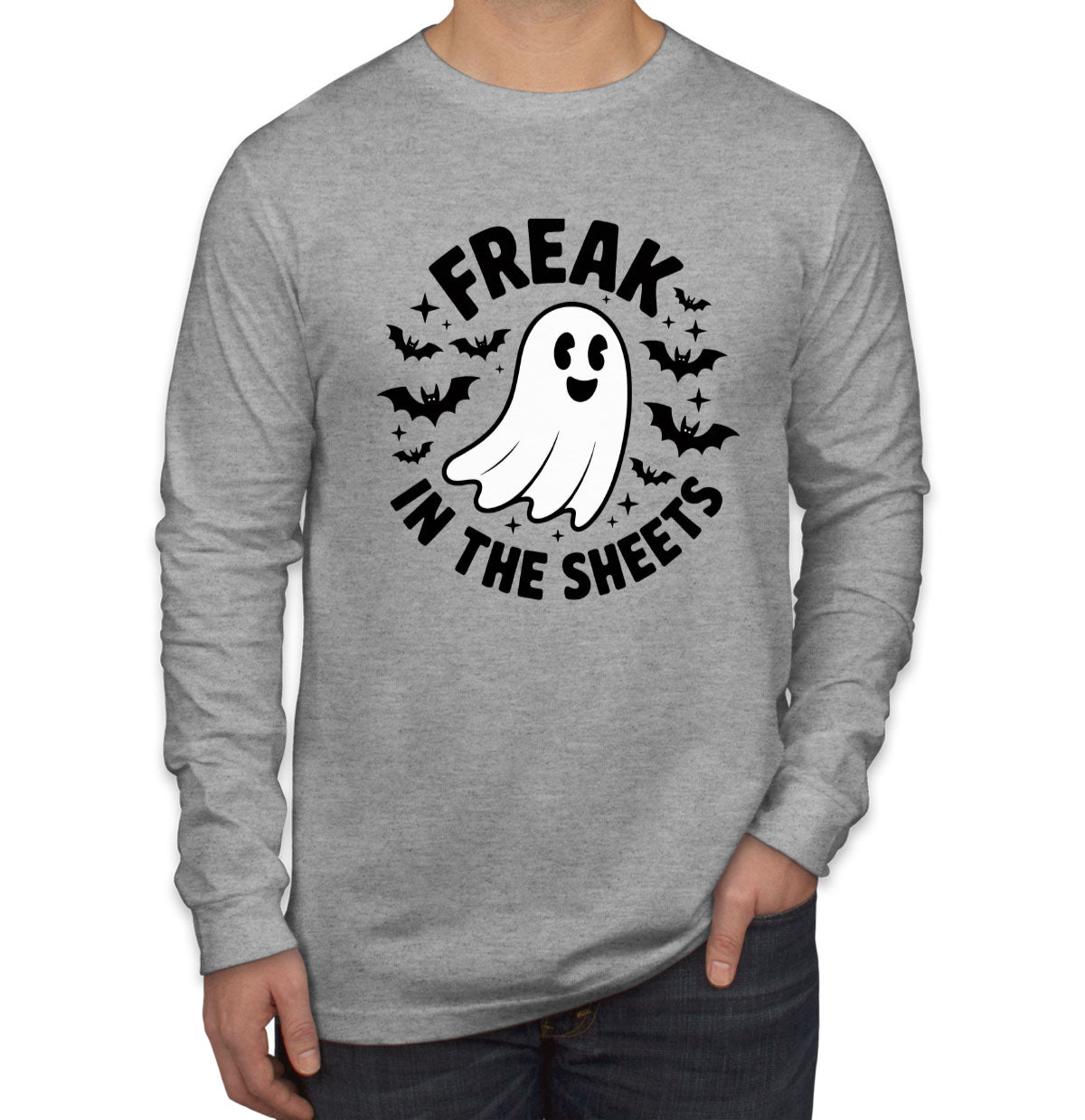 Freak In The Sheets Halloween Men's Long Sleeve Shirt