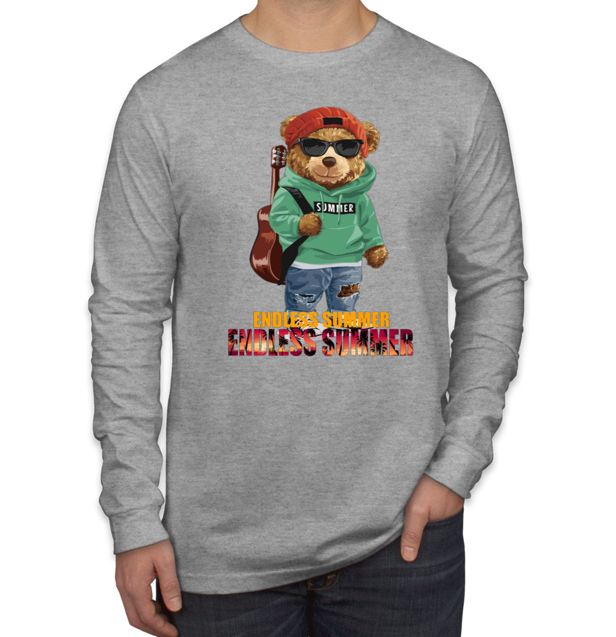 Funny Cool Bear Endless Summer Long Sleeve Shirt