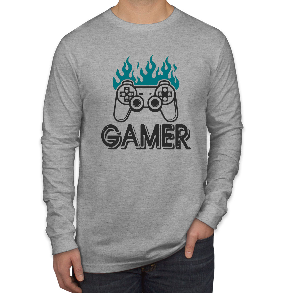 Gamer Men's Long Sleeve Shirt