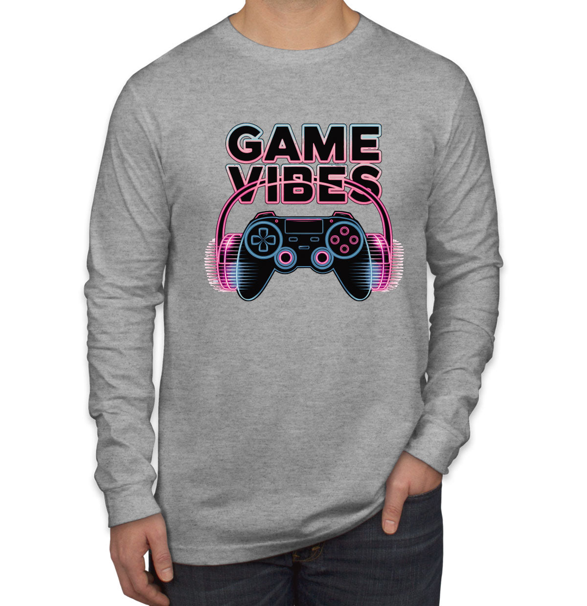 Game Vibes Men's Long Sleeve Shirt