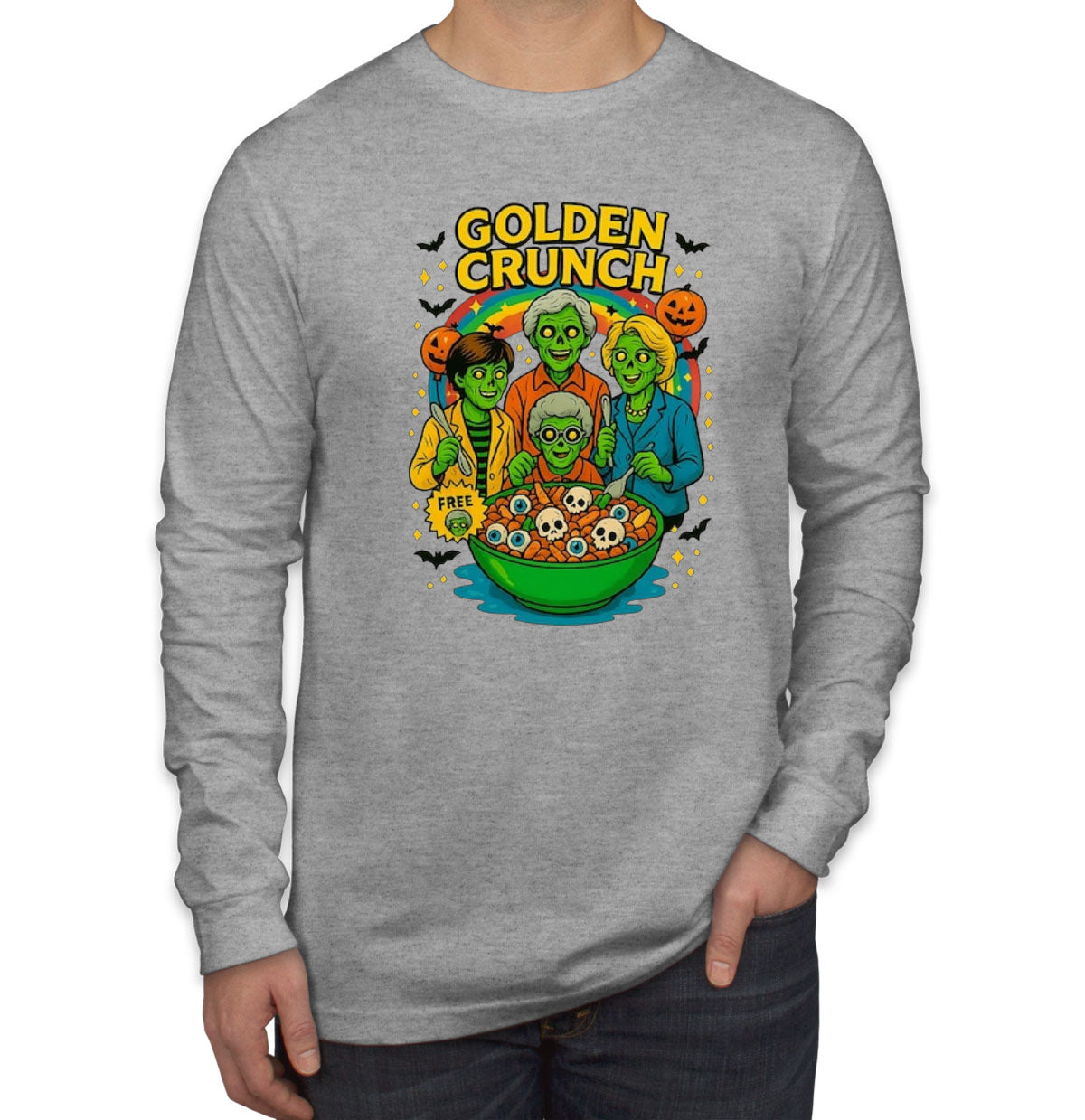Golden Crunch Halloween Men's Long Sleeve Shirt