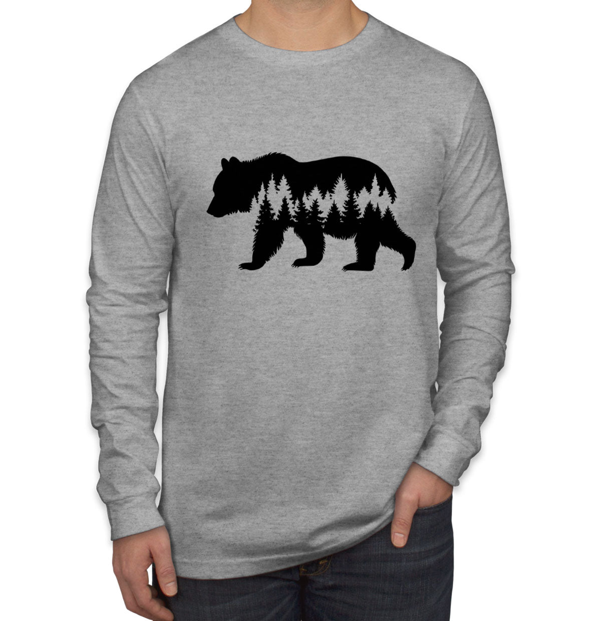 Grizzly Bear Men's Long Sleeve Shirt