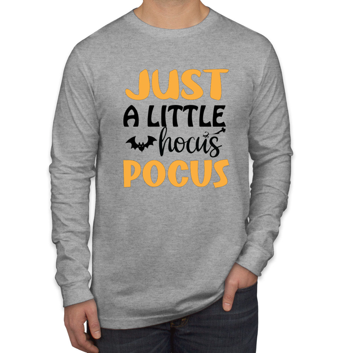 Just A Little Hocus Pocus Halloween Men's Long Sleeve Shirt