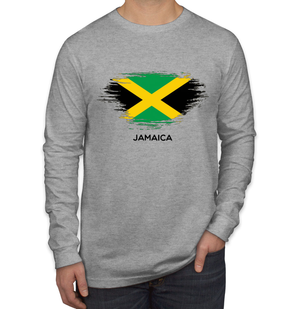 Jamaica Flag Long Sleeve Shirt