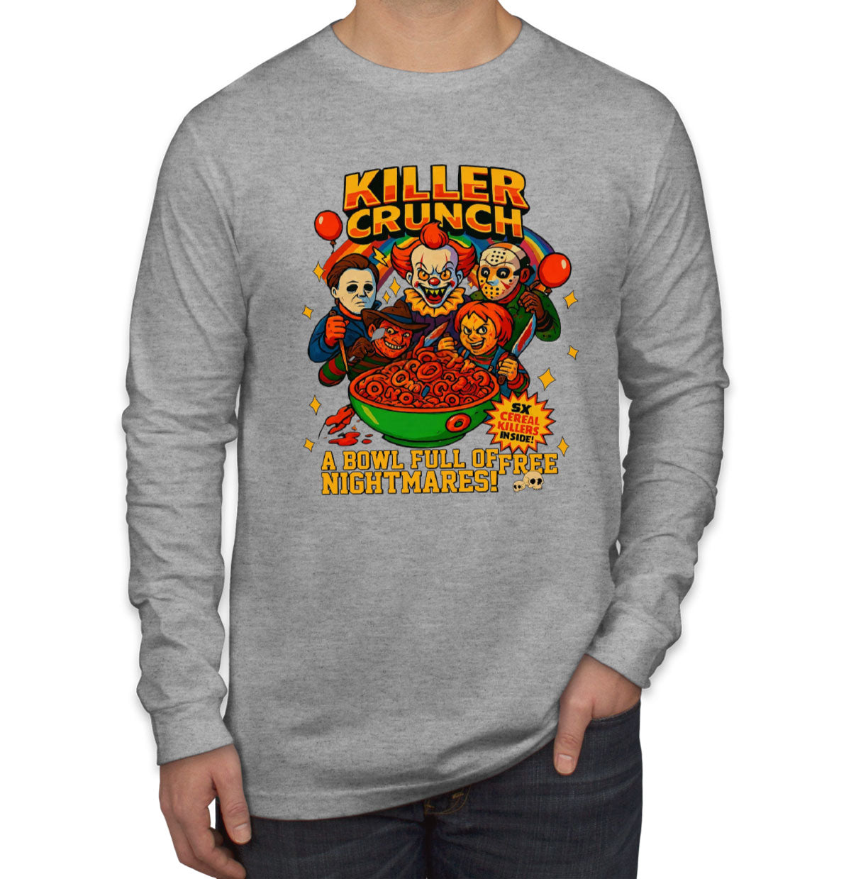 Killer Crunch Halloween Men's Long Sleeve Shirt