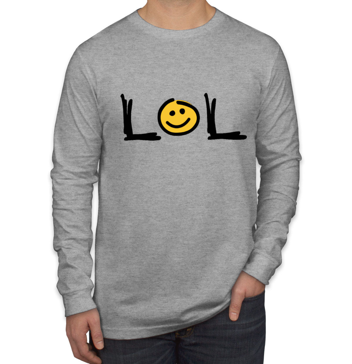 Lol Be Happy Men's Long Sleeve Shirt