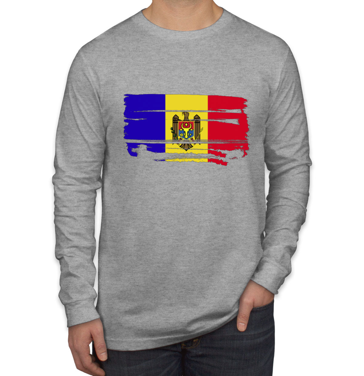 Moldova Flag Long Sleeve Shirt