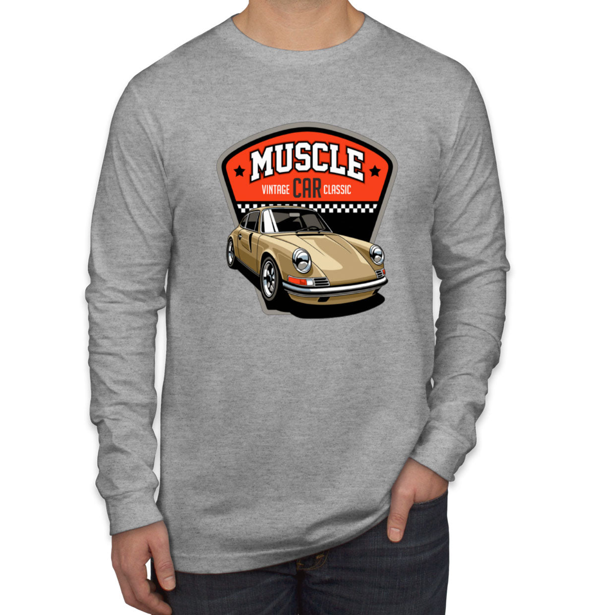 Muscle Car Men's Long Sleeve Shirt