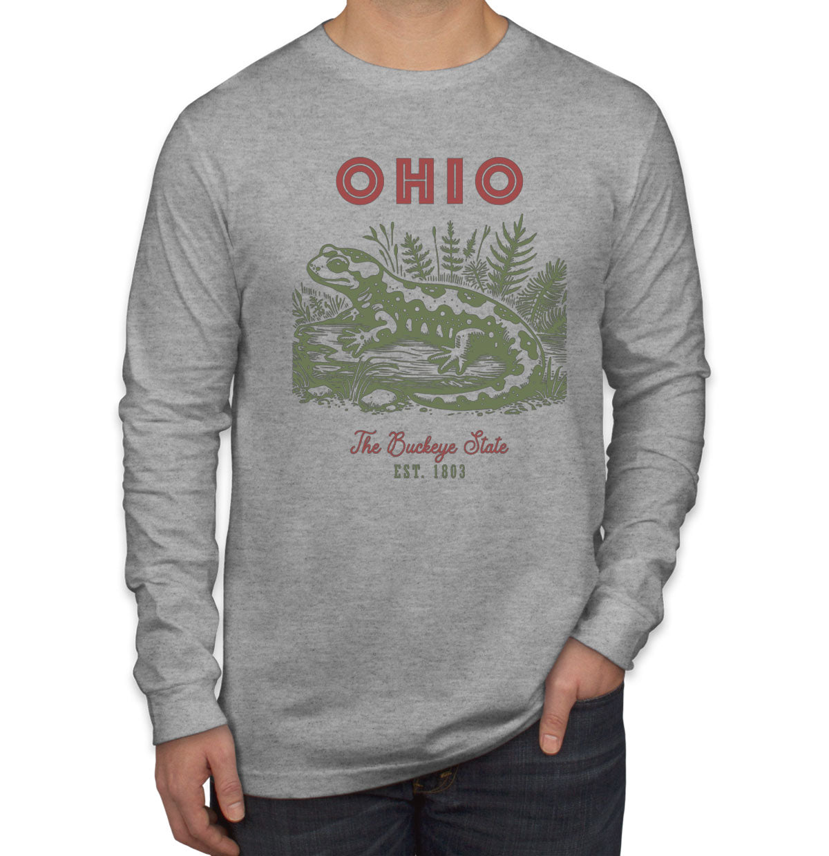 Ohio State Vintage Men's Long Sleeve Shirt
