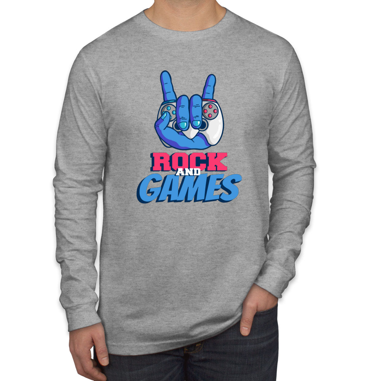 Rock And Games Men's Long Sleeve Shirt