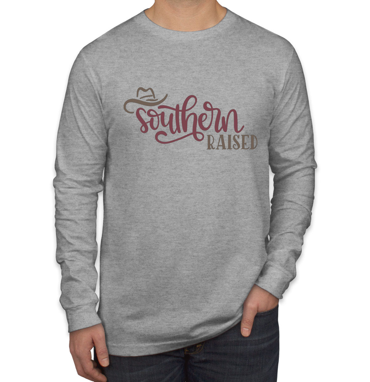 Southern Raised Men's Long Sleeve Shirt