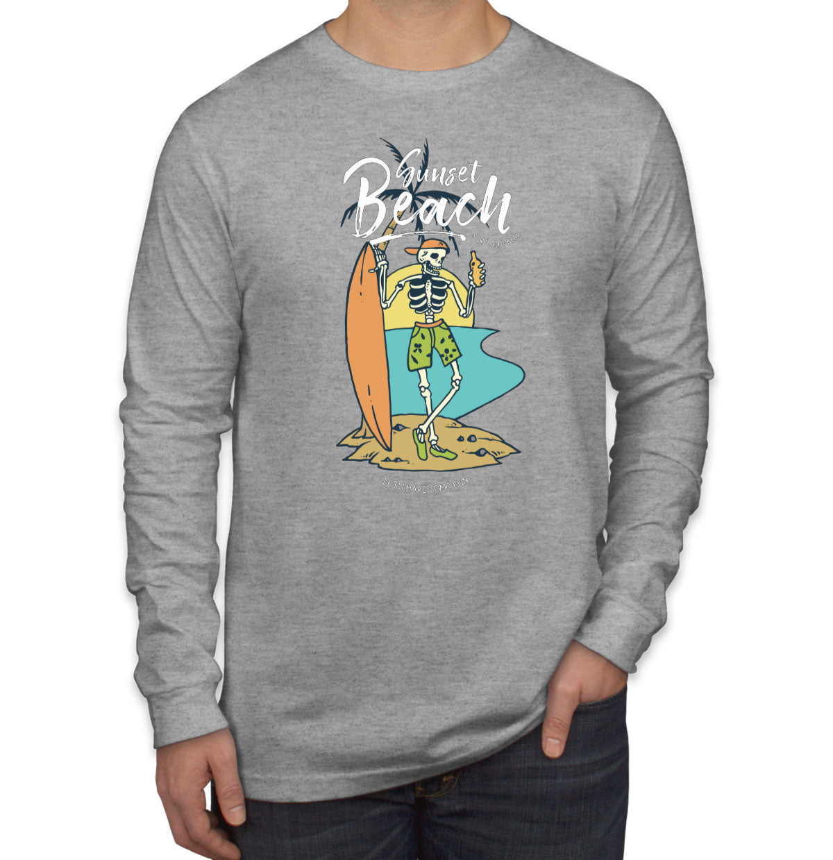 Sunset Beach Men's Long Sleeve Shirt
